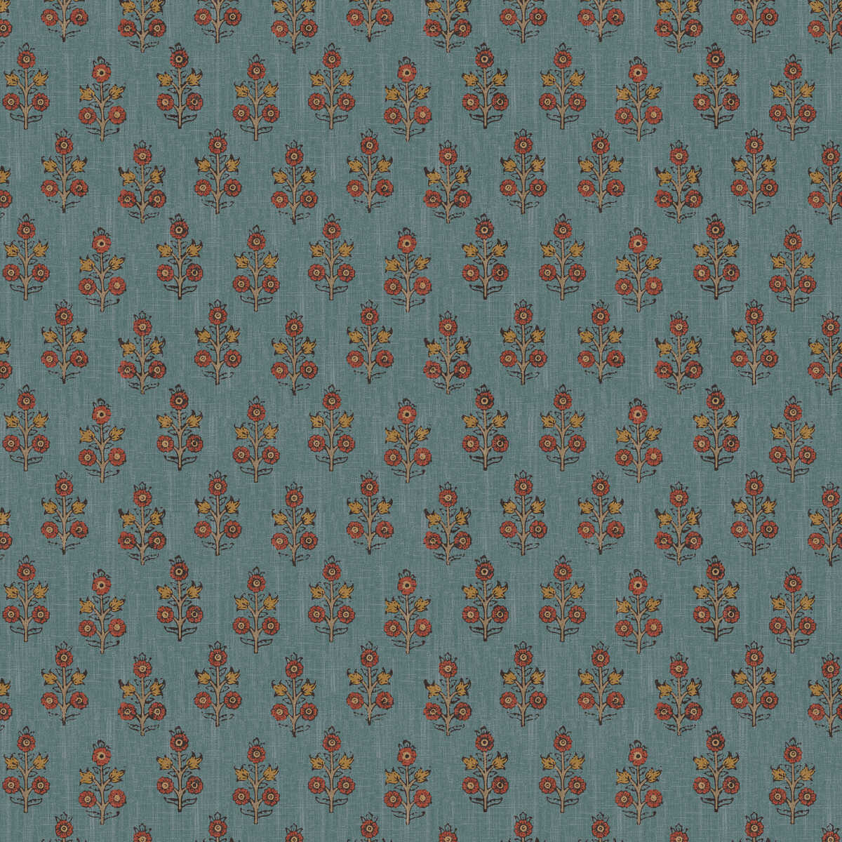 Poppy Sprig - Denim - G P & J BAKER Wallpaper
