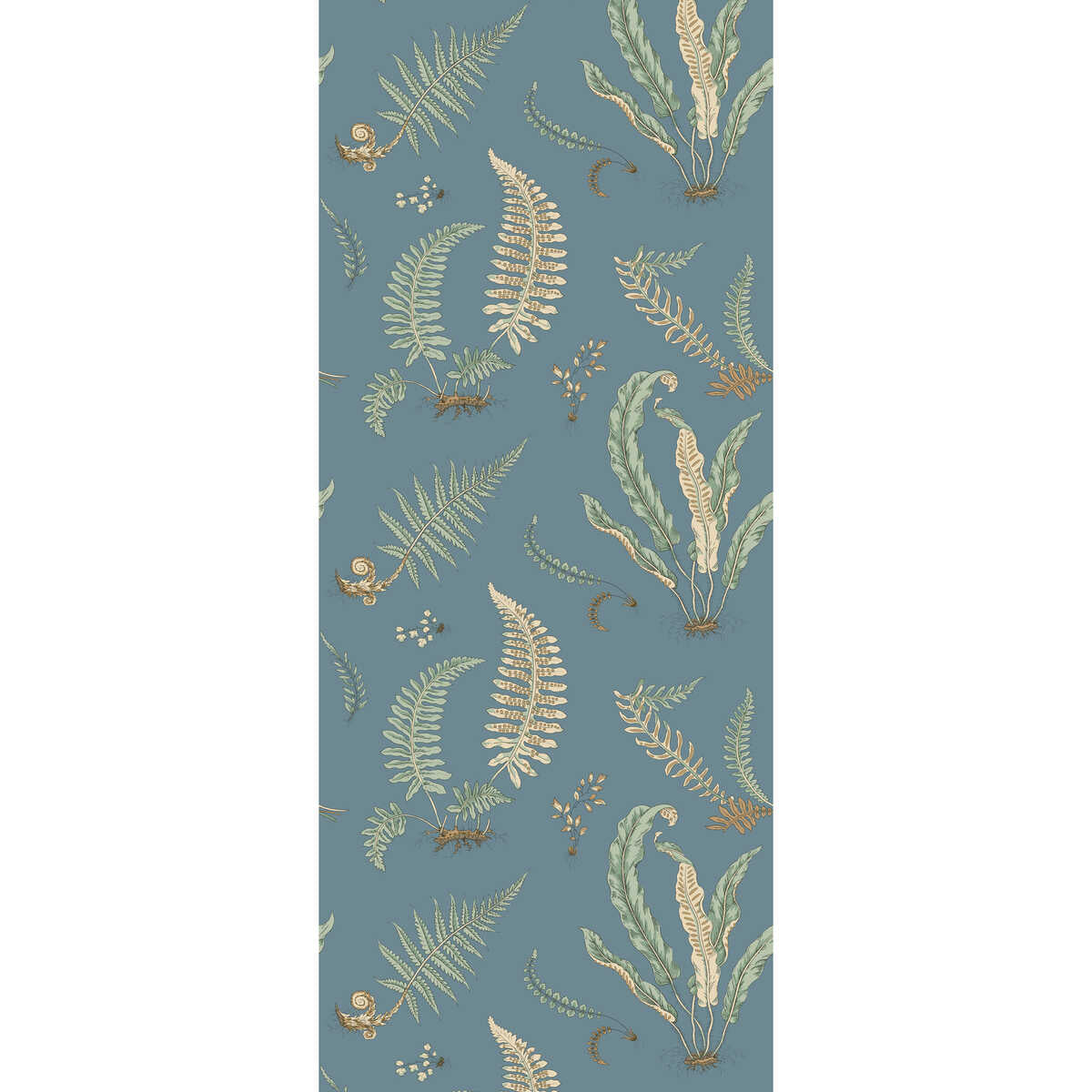 Ferns - Denim - G P & J BAKER Wallpaper