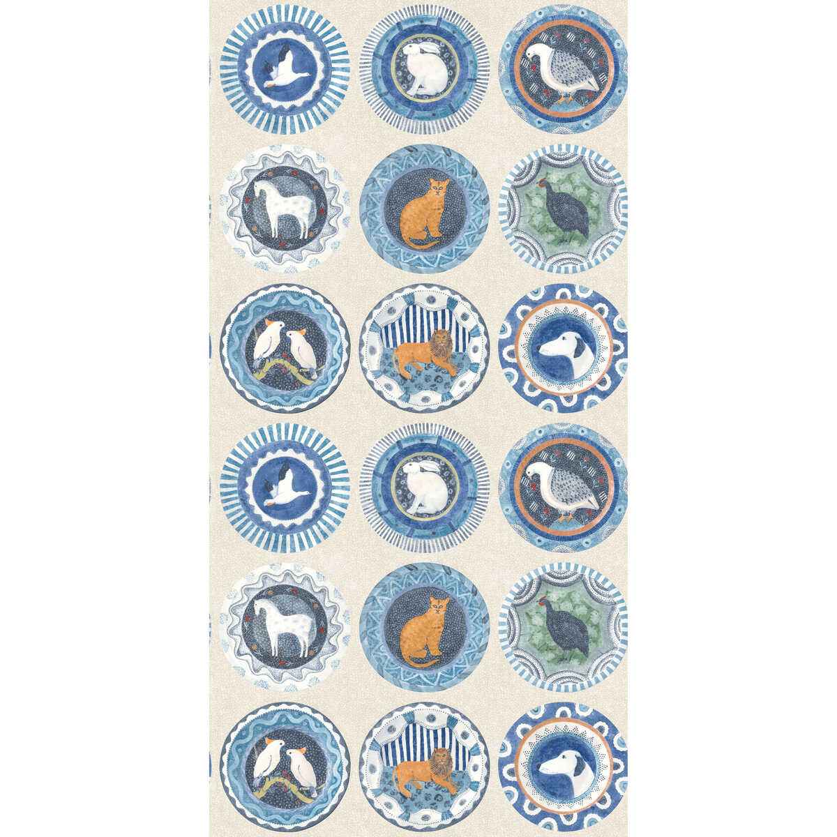 Bw4512640 Robina S Dinner Party Blue G P J Baker Wallpaper