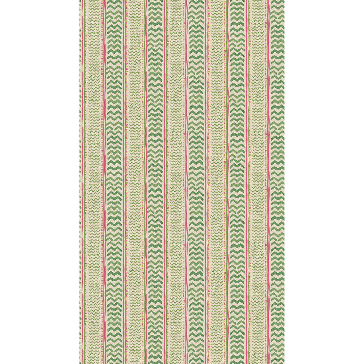 Wriggle Room - Green/Pink - G P & J BAKER Wallpaper