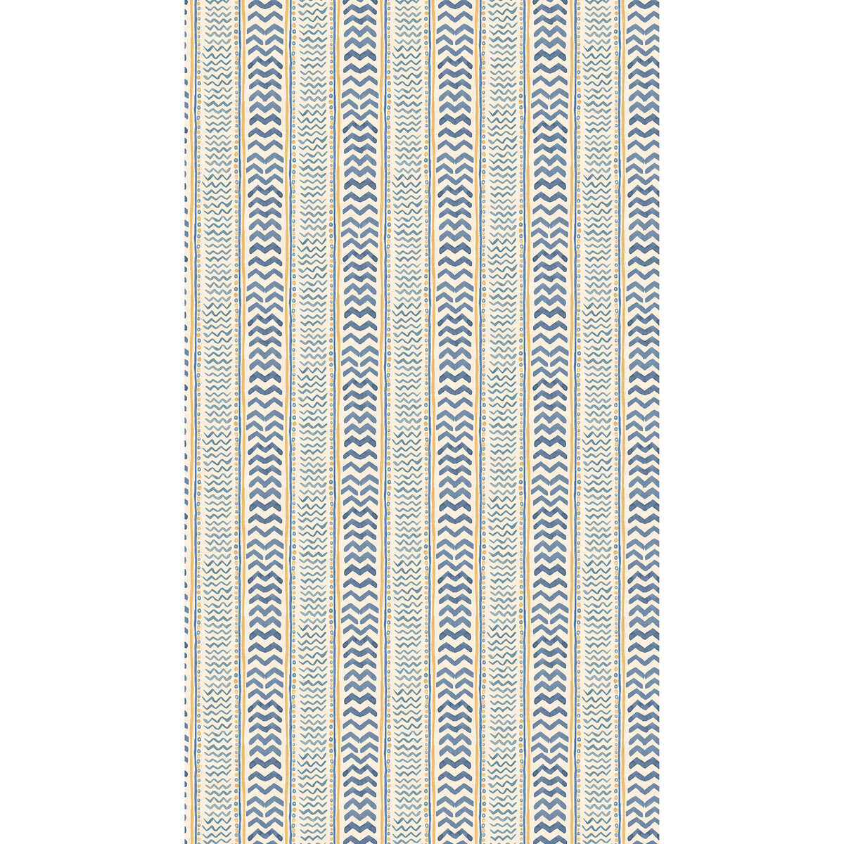 Wriggle Room - Blue/Yellow - G P & J BAKER Wallpaper