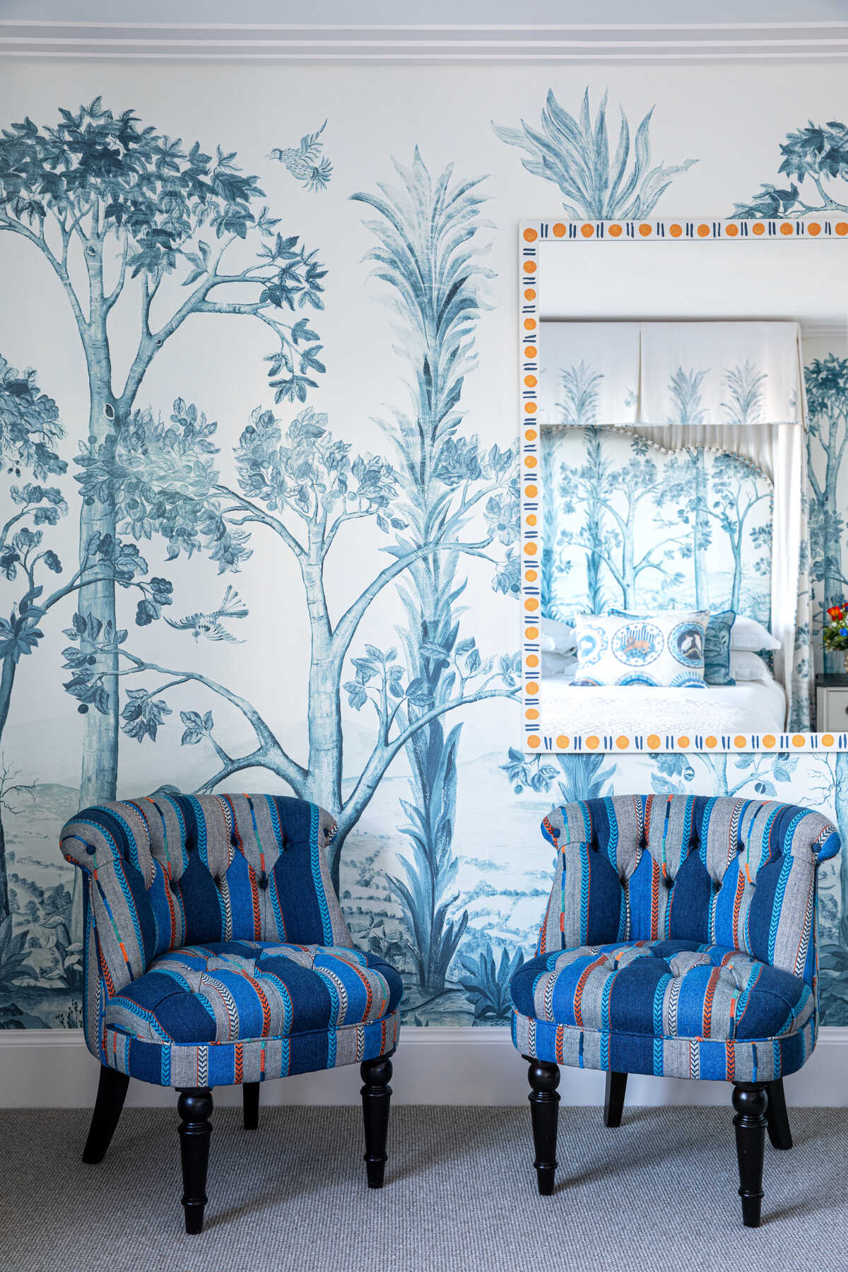 Tall Trees - Delft Blue - G P & J BAKER Wallpaper