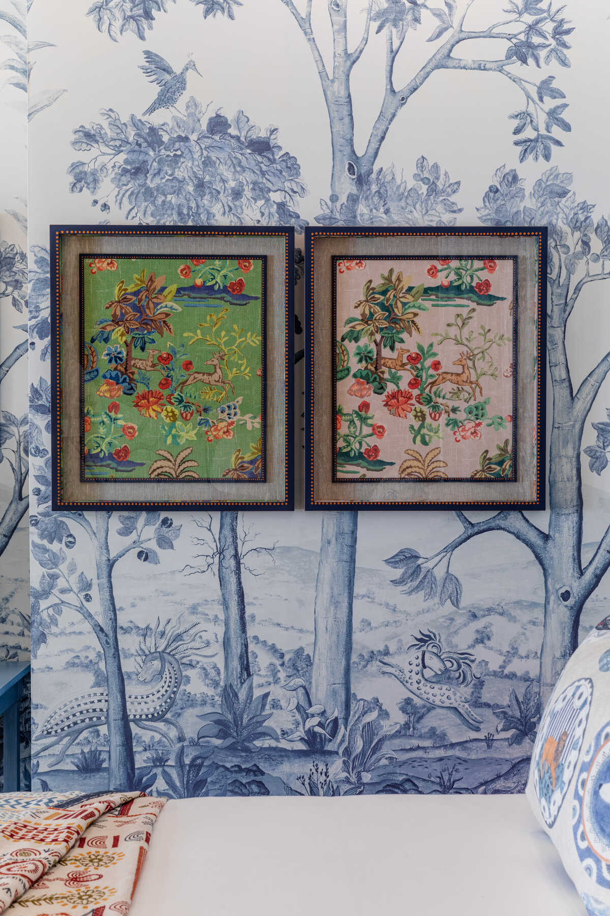 Tall Trees - Delft Blue - G P & J BAKER Wallpaper
