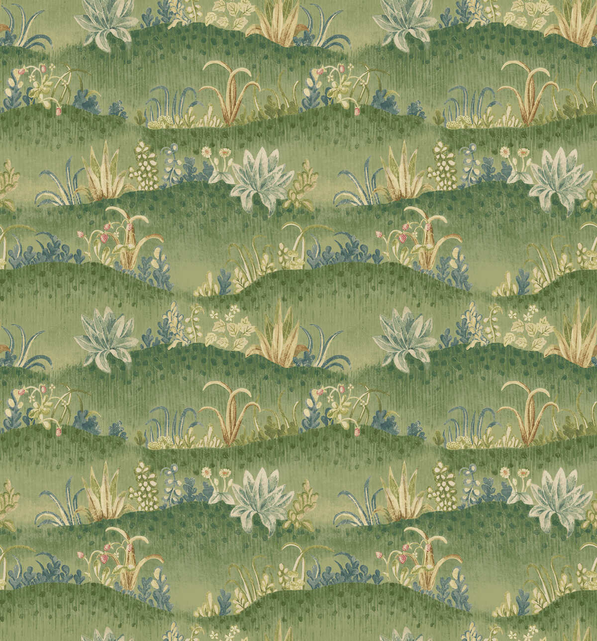 Garden Tapestry - Royal Green - G P & J BAKER Wallpaper