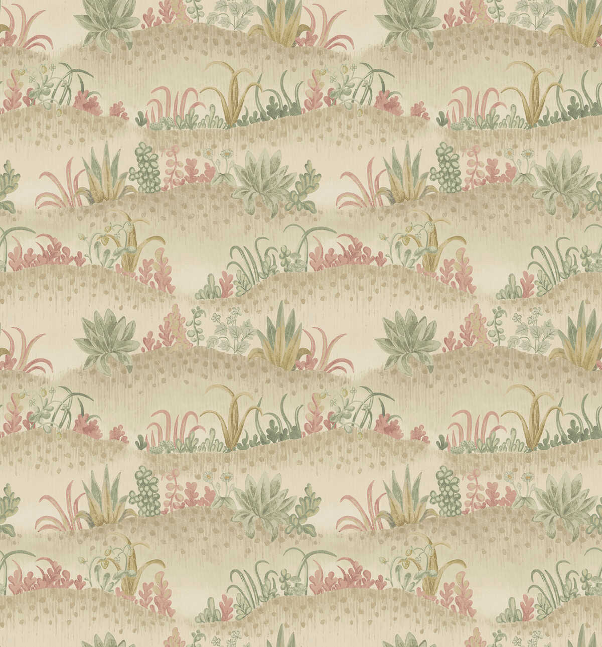 Garden Tapestry - Pink/Green - G P & J BAKER Wallpaper