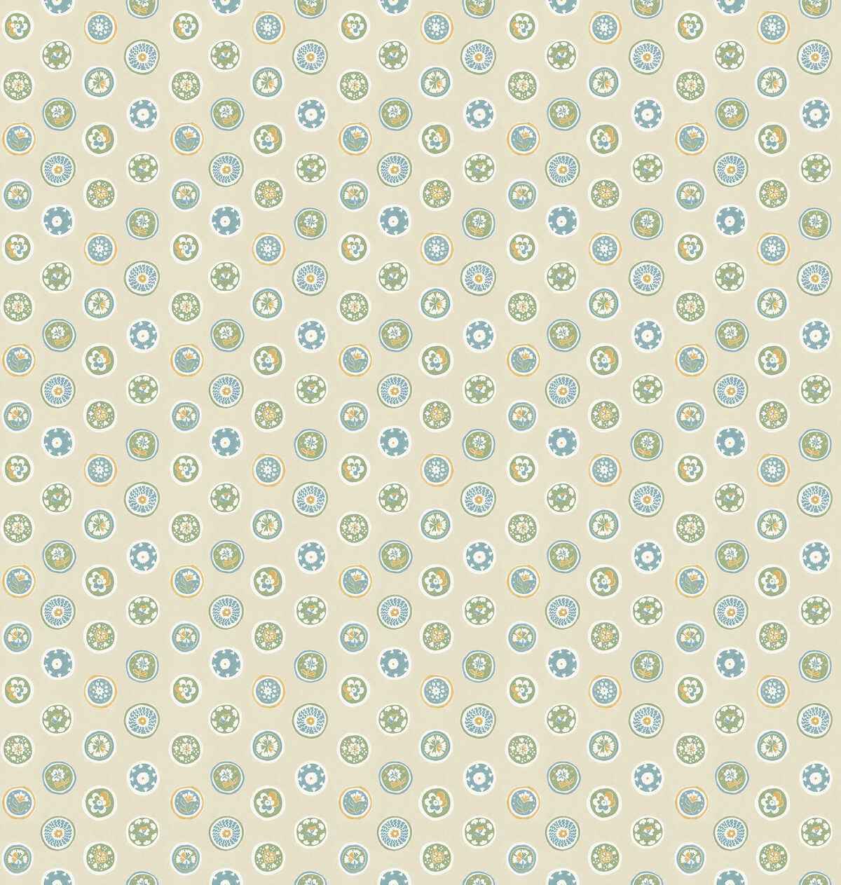 Bw4514710 Court Buttons Blue Green G P J Baker Wallpaper