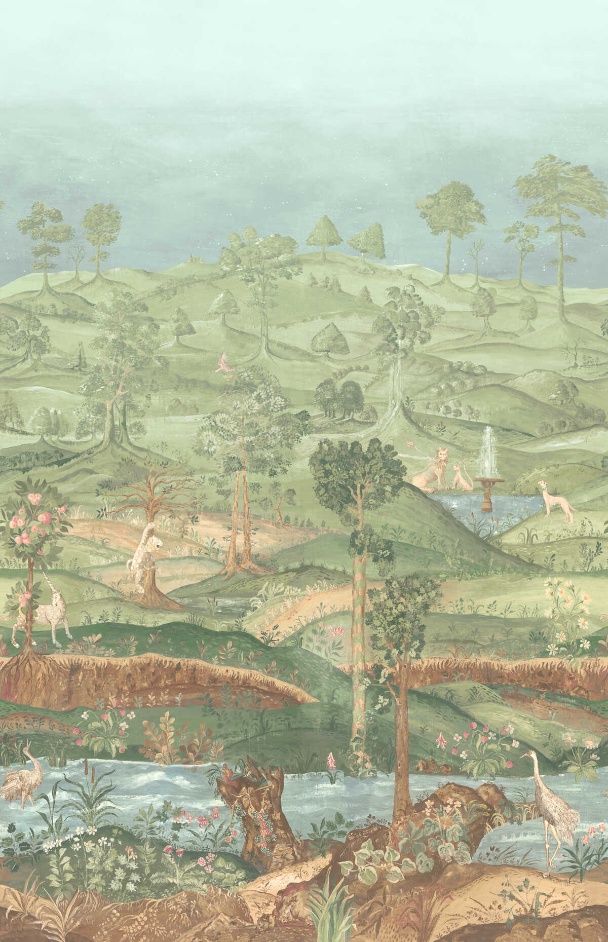 Royal Park Panel - Royal Green - G P & J BAKER Wallpaper