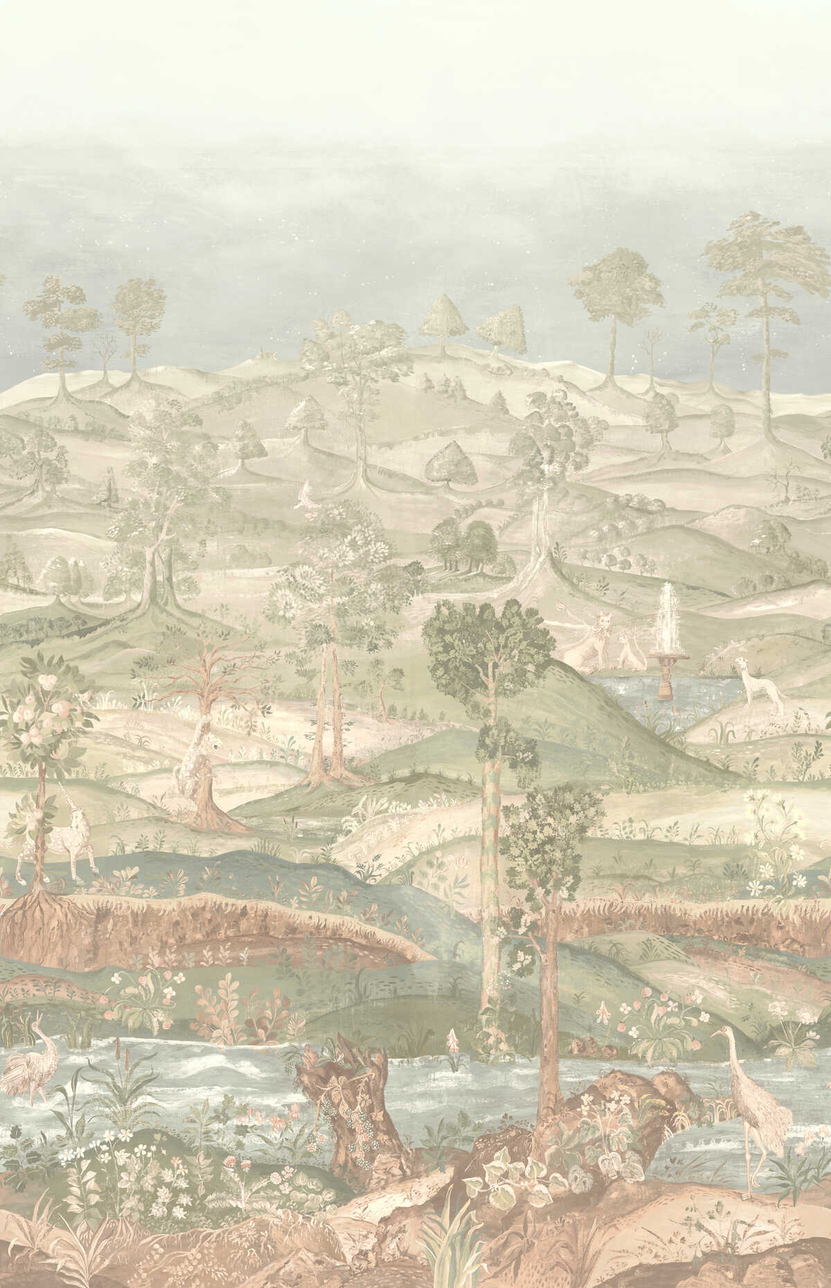 Royal Park Panel - Antique - G P & J BAKER Wallpaper