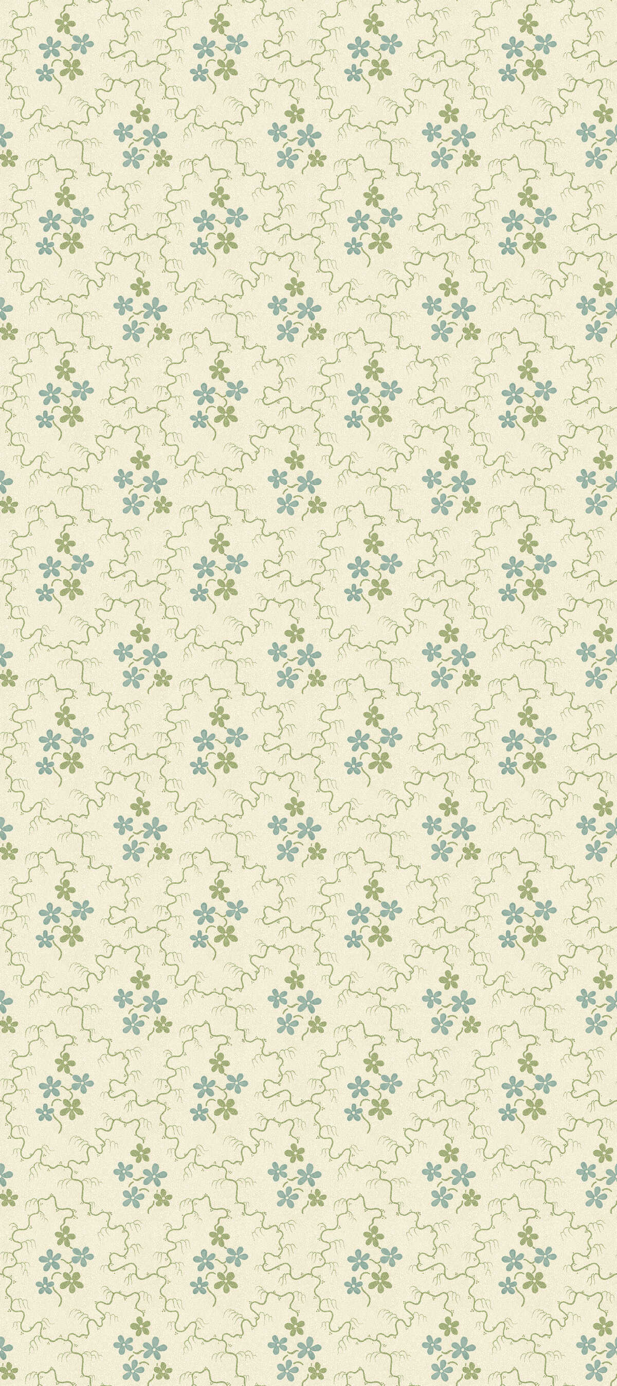 Posy - Green/Aqua - G P & J BAKER Wallpaper
