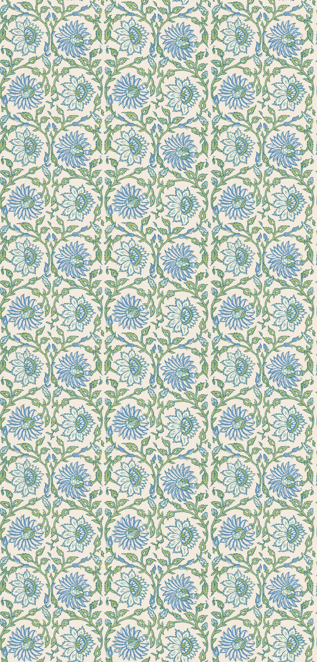 Cecily - Blue/Green - G P & J BAKER Wallpaper