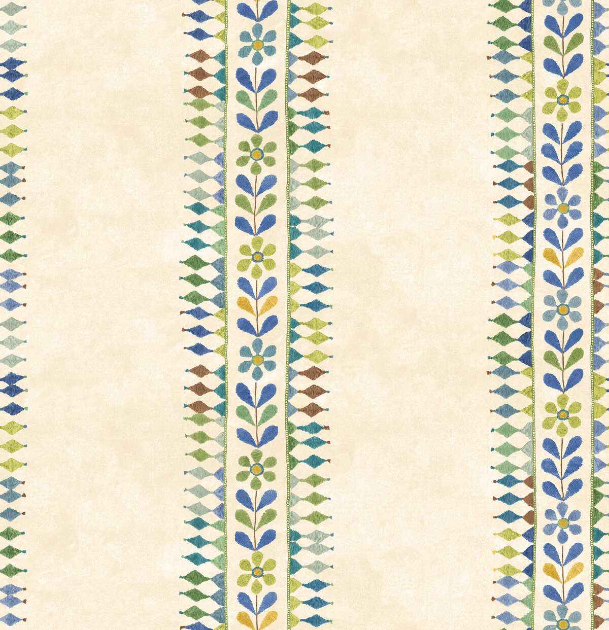 Bw4516220 Flower Pot Blue Green G P J Baker Wallpaper