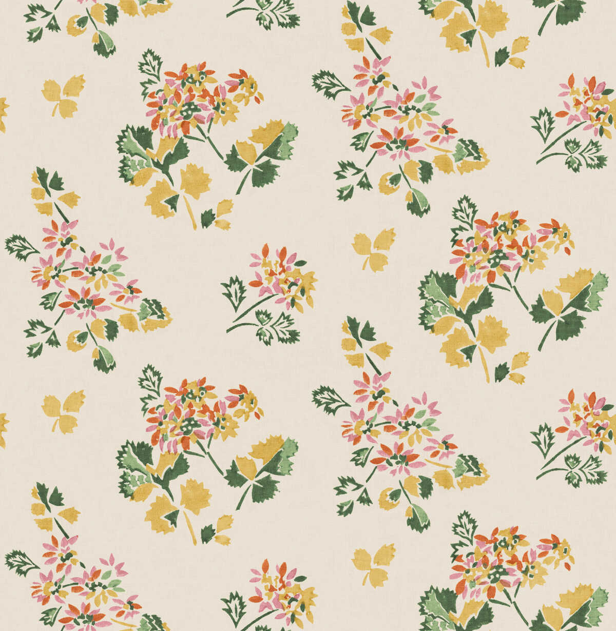 Forest Flower - Spice/Ochre - G P & J BAKER Wallpaper
