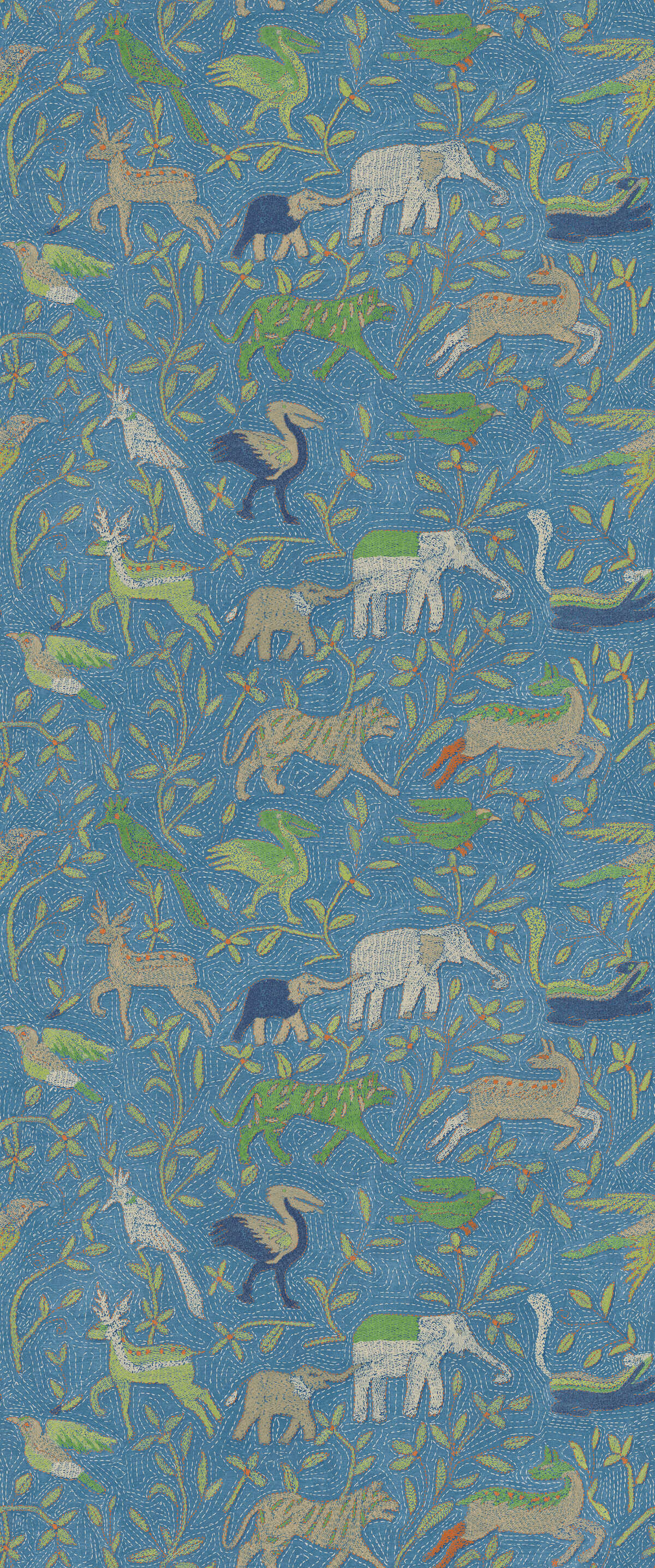 Noah'S Ark - Blue - G P & J BAKER Wallpaper
