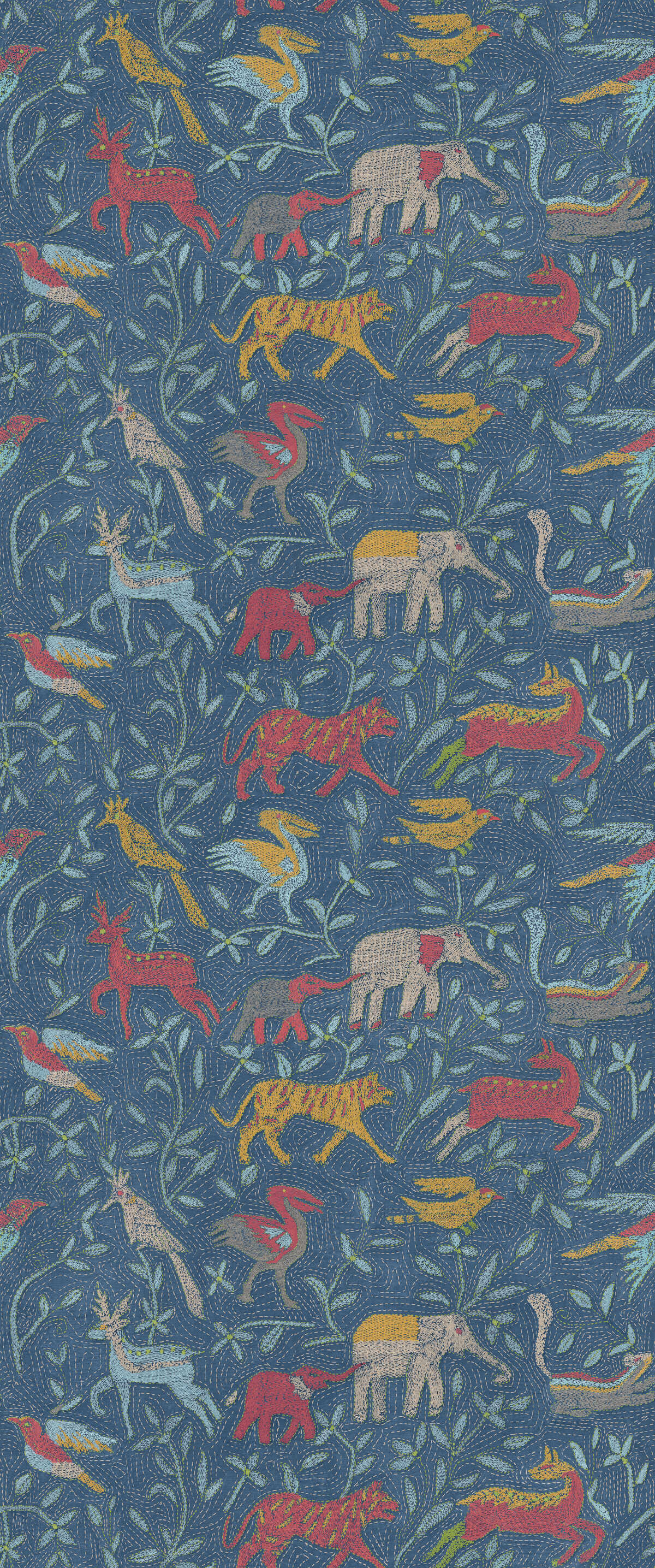 Noah'S Ark - Indigo - G P & J BAKER Wallpaper