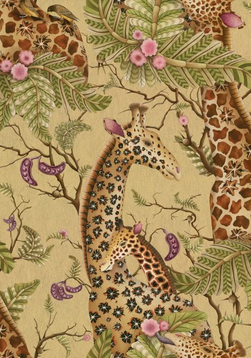 129/3010.CS.0 - Royal Giraffe - Gilded | Cole & Son Wallpaper - Cole & Son Wallpaper