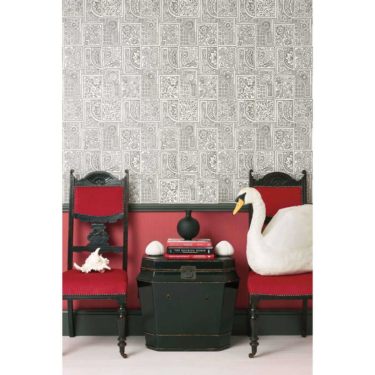 Bellini - Black & White - COLE & SON Wallpaper