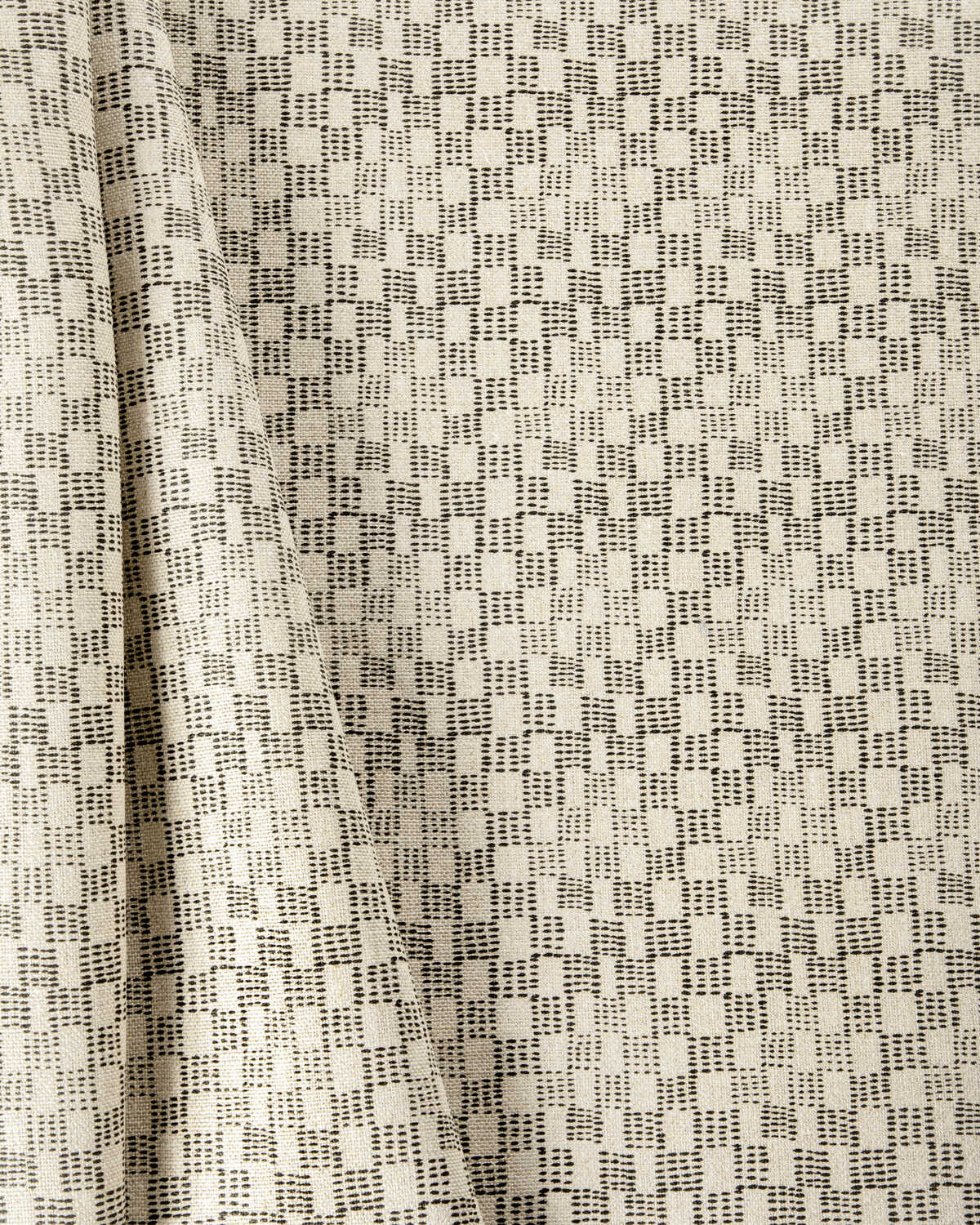 Beck - Black/Natural - CAROLINE CECIL TEXTILES Fabric
