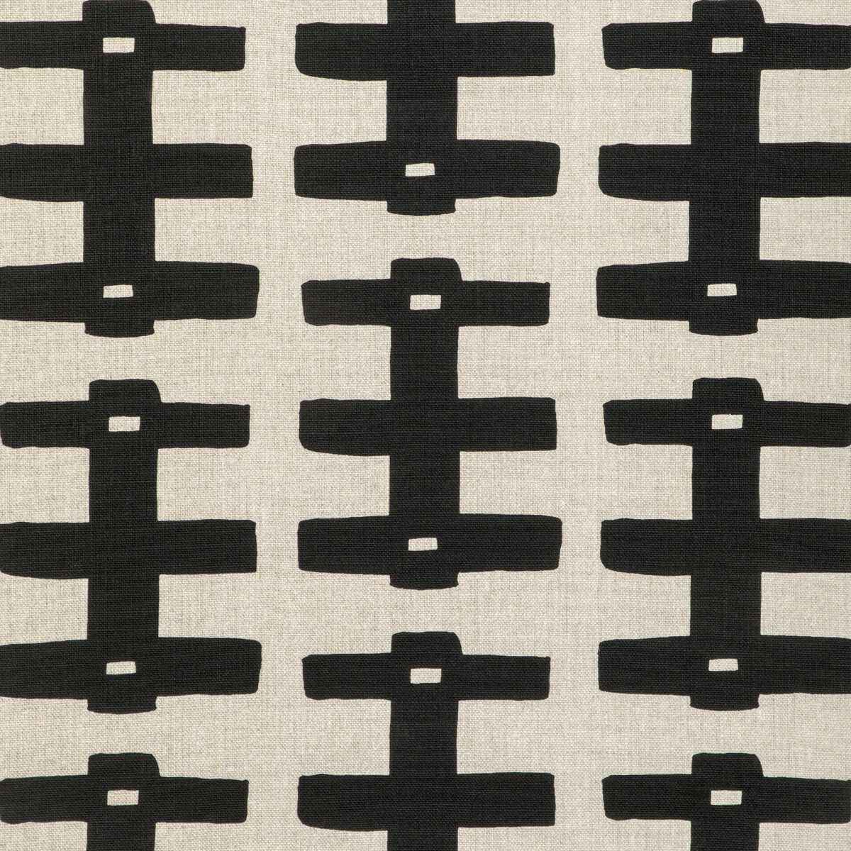 Ccf230981160 Bridge Black Natural Caroline Cecil Textiles Fabric
