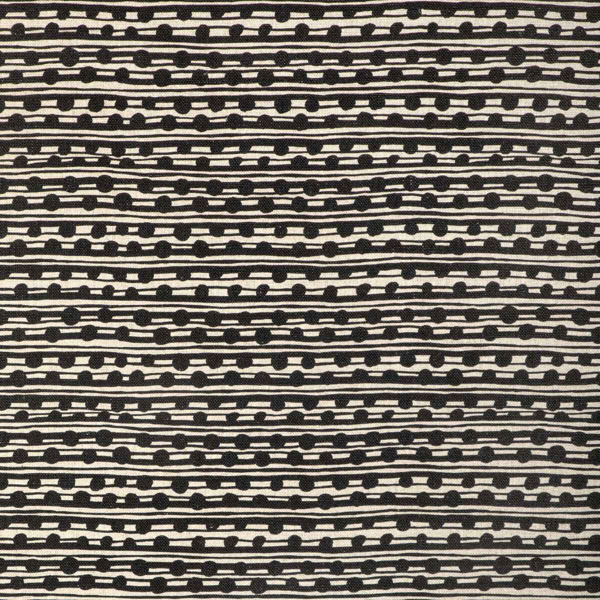 Ccf231481160 Gamal Black Natural Caroline Cecil Textiles Fabric
