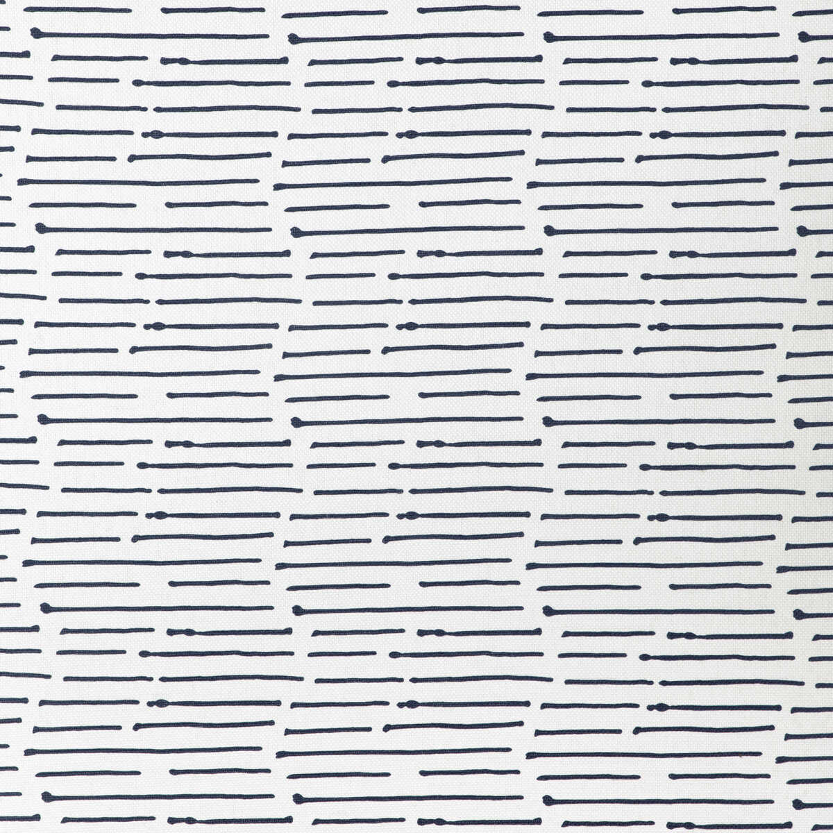 Ink Stripe - Dark Navy/Oyster - CAROLINE CECIL TEXTILES Fabric
