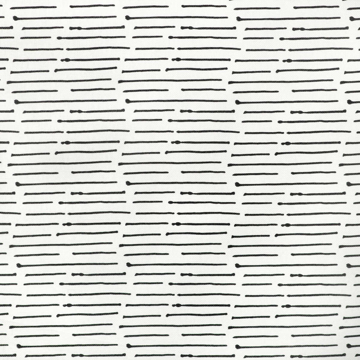 Ink Stripe - Black/Oyster - CAROLINE CECIL TEXTILES Fabric