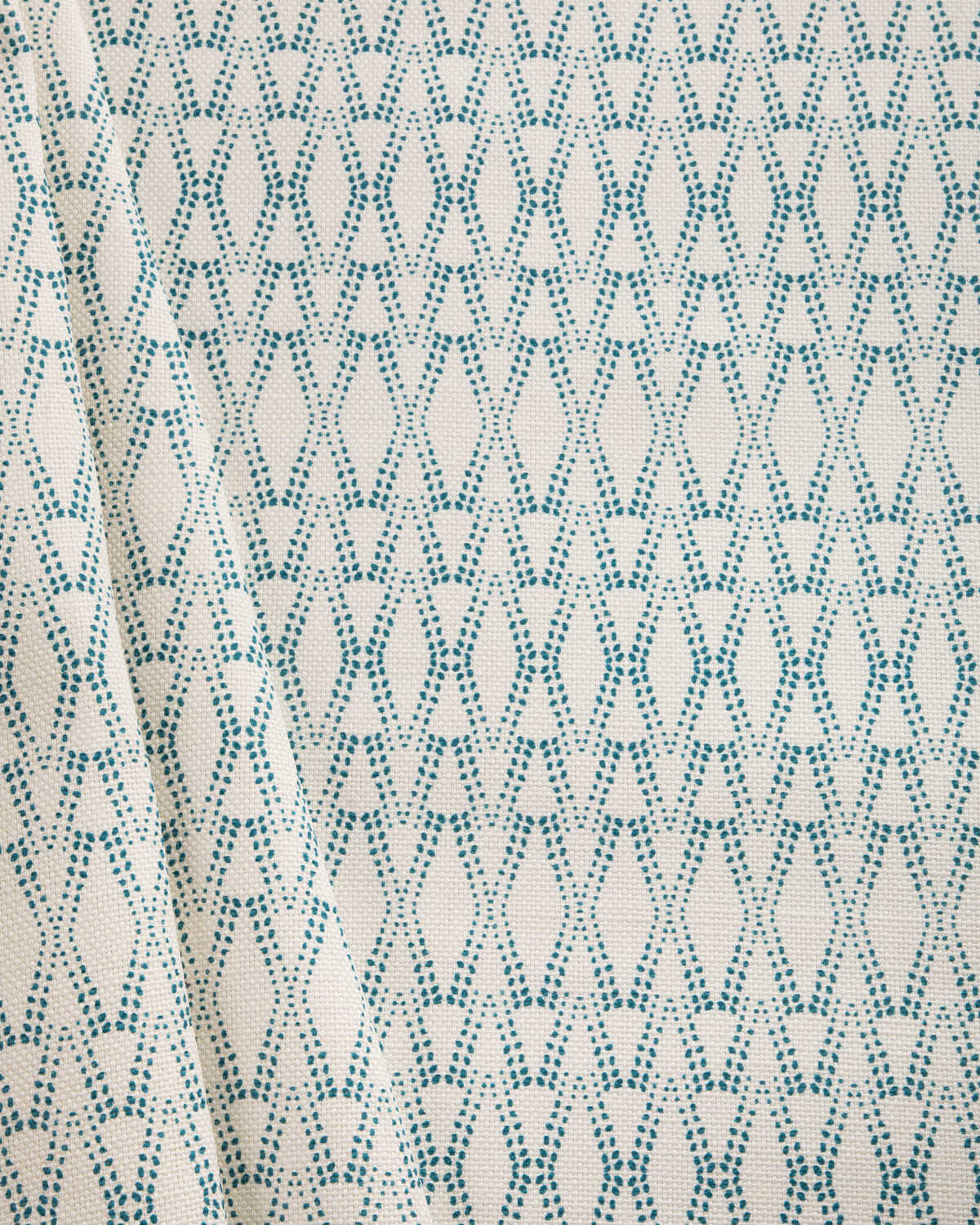 Ketut - Teal/Oyster - CAROLINE CECIL TEXTILES Fabric
