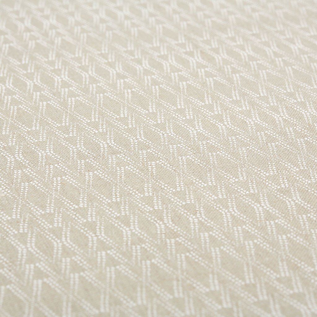 Ketut - White/Natural - Caroline Cecil Textiles Fabric