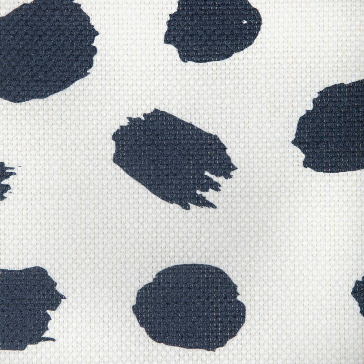 Paint Dot - Dark Navy/Oyster - CAROLINE CECIL TEXTILES Fabric