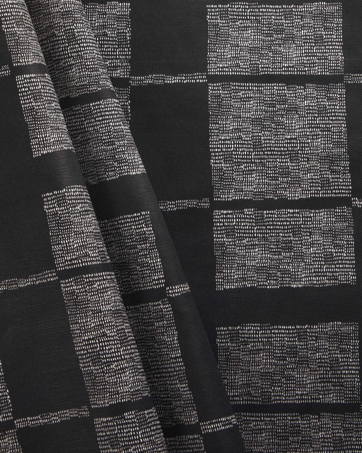 Reed - Black/Oyster - CAROLINE CECIL TEXTILES Fabric