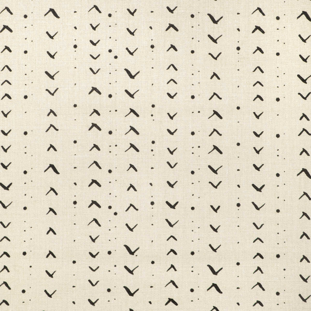 Titik - Black/Natural - CAROLINE CECIL TEXTILES Fabric