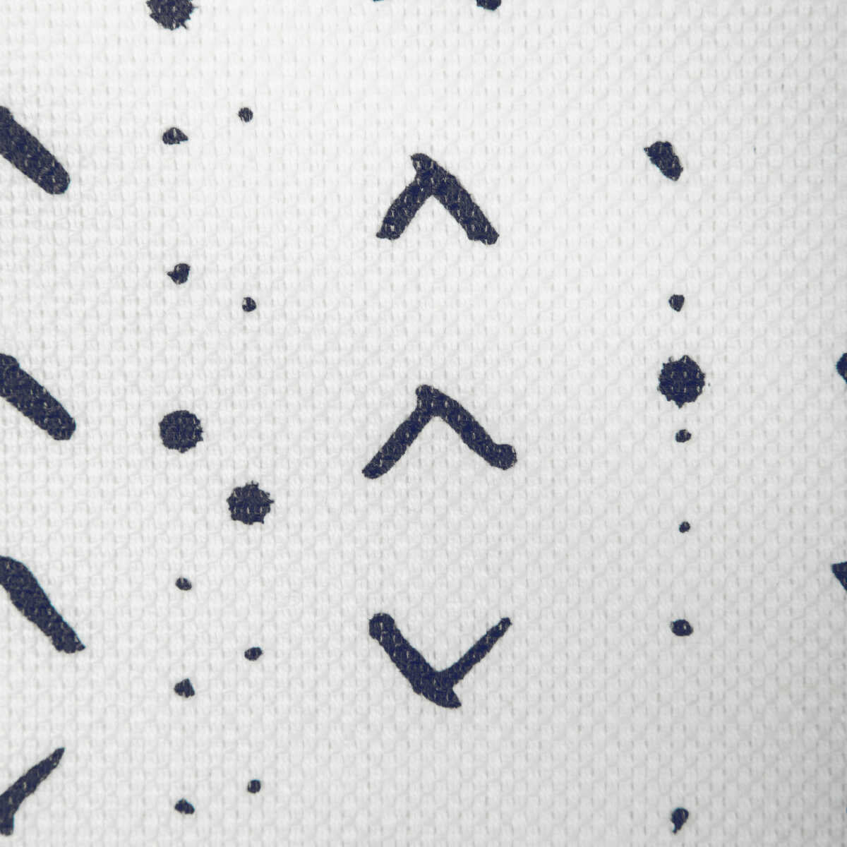 Titik - Dark Navy/Oyster - CAROLINE CECIL TEXTILES Fabric