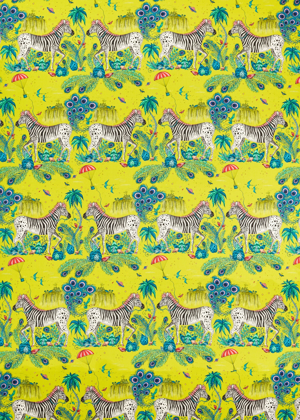 Lost World - Lime - Clarke And Clarke Fabric