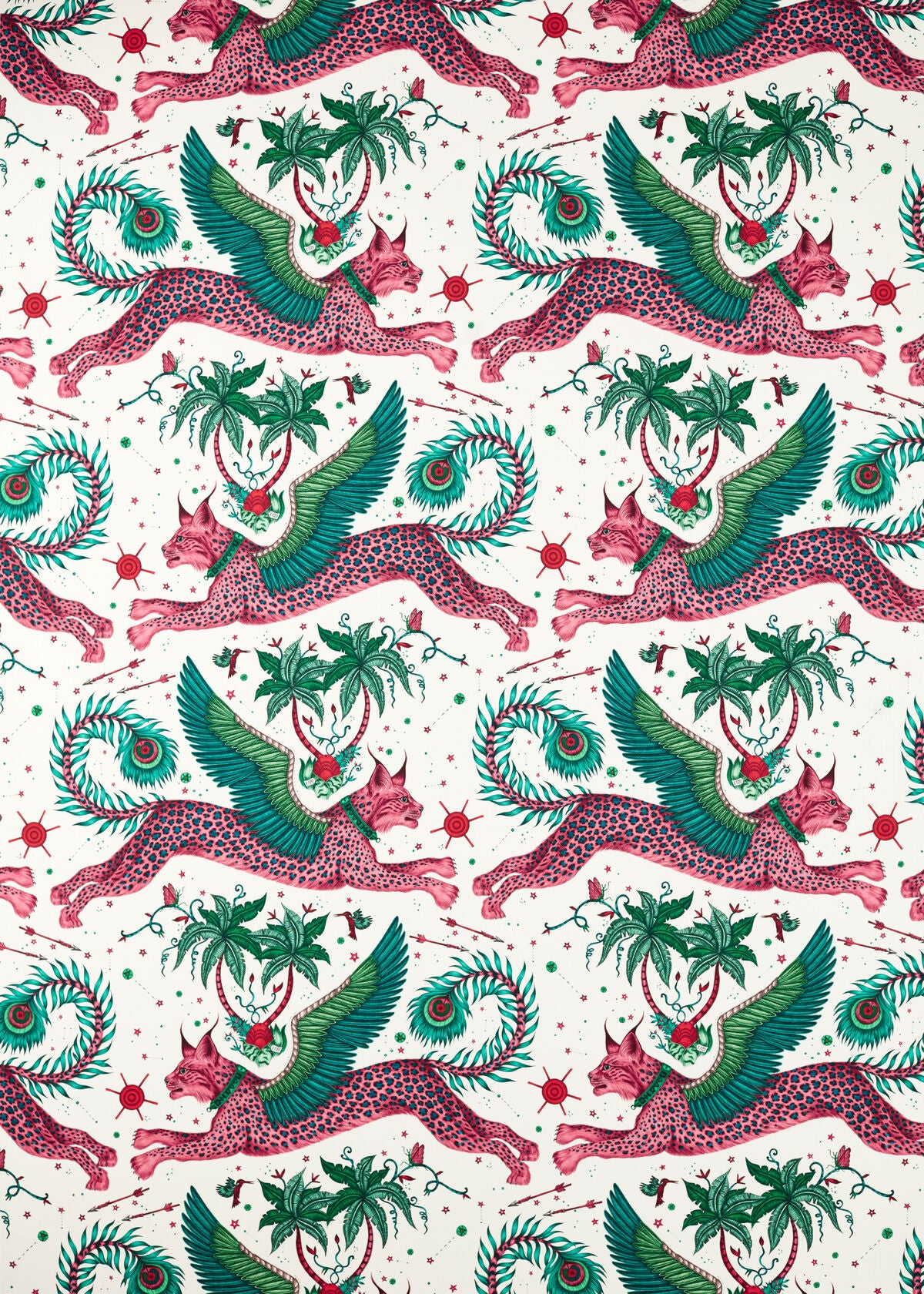 Lynx - Green - Clarke And Clarke Fabric