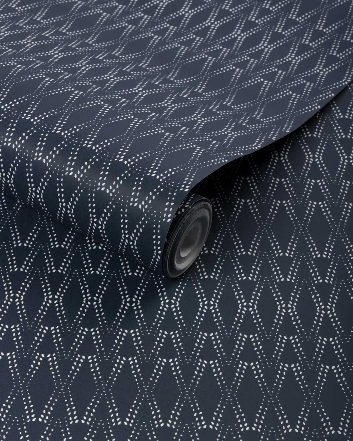 Ketut Wp - Dark Navy - CAROLINE CECIL TEXTILES Wallpaper