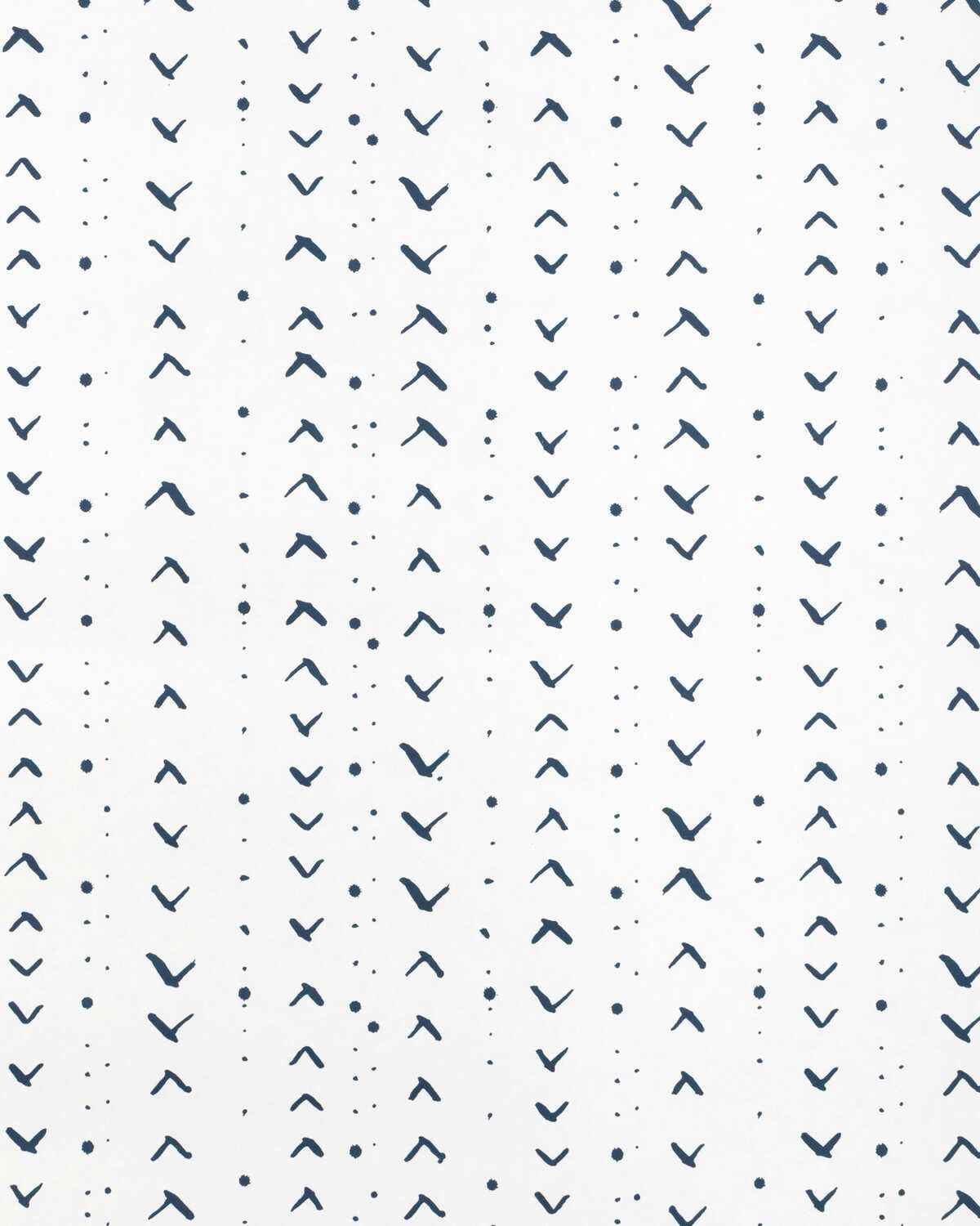 Ccp234716500 Titik Wp Dark Navy Caroline Cecil Textiles Wallpaper