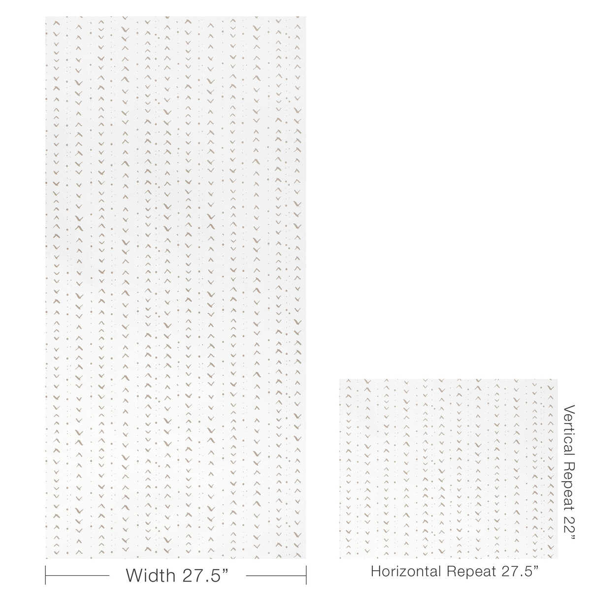 Titik Wp - Sable - CAROLINE CECIL TEXTILES Wallpaper