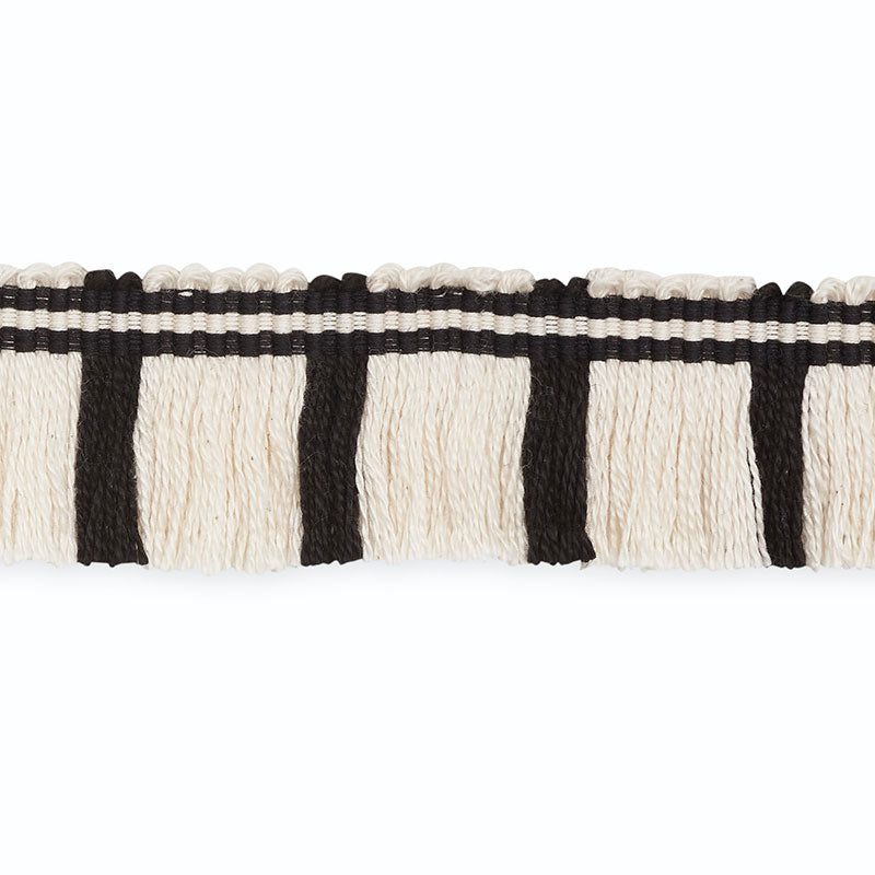 GORDON-CUT-FRINGE-IVORY-EBONY-SCHUMACHER-CF3021-6 - Schumacher Recortar