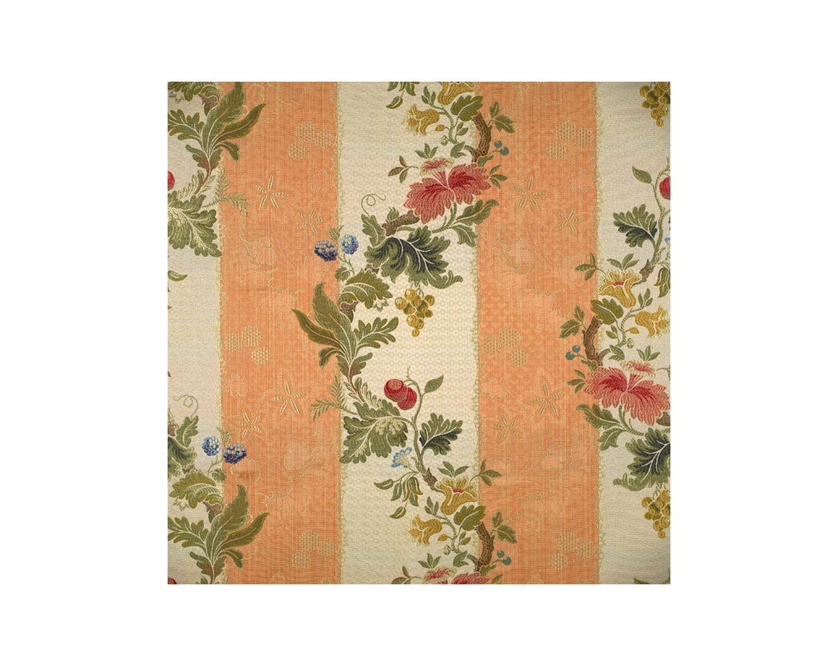 VILLA LANTE STRIPE MULTI ON SALMON CL 26401 0002 by Colony Fabric