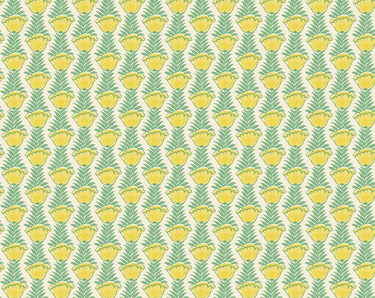 PAPAVERI - WALLPAPER GIALLO CL WP36448 0002 by Colony Wallpaper - Scalamandre Wallpaper