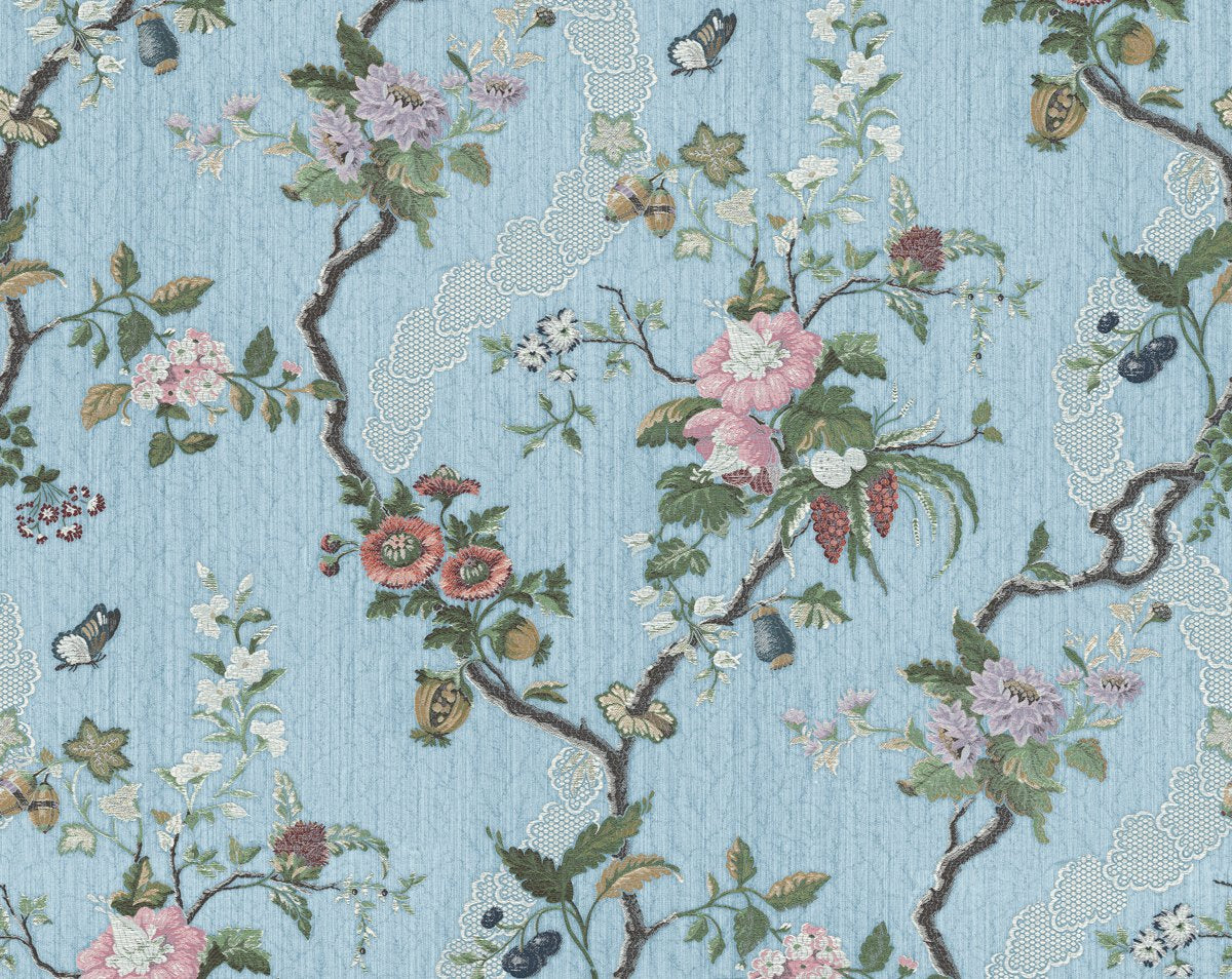 APRILE BLUE CL 26728 0004 by Colony Fabric - Scalamandre Fabric