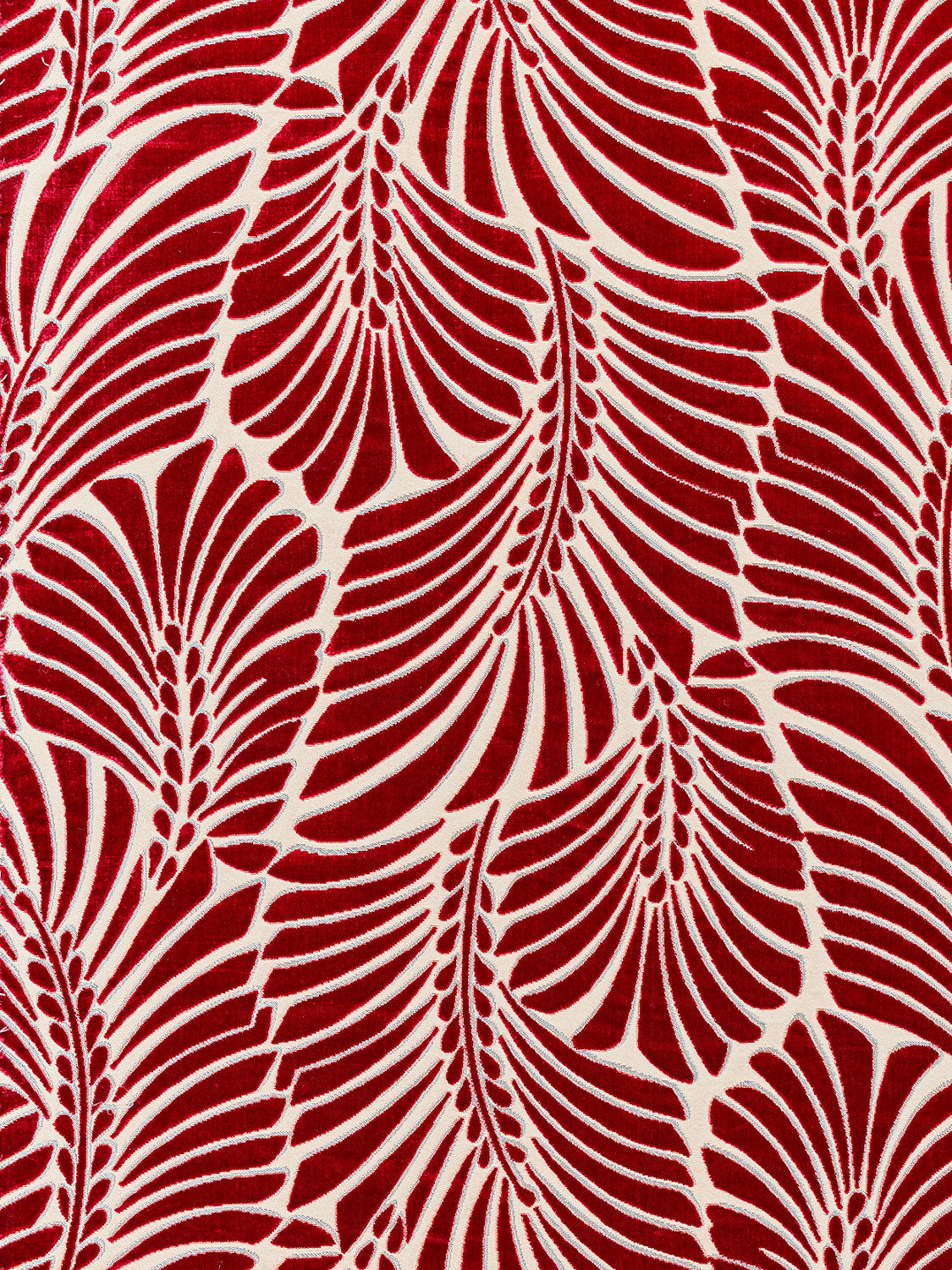 Plumes Silk Velvet - Cerise - Scalamandre Fabric