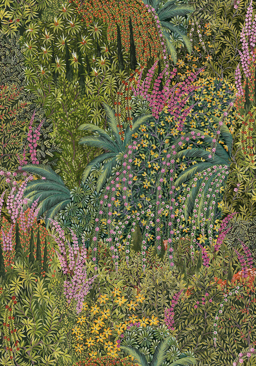 Cascade - Leaf Green - COLE & SON Wallpaper