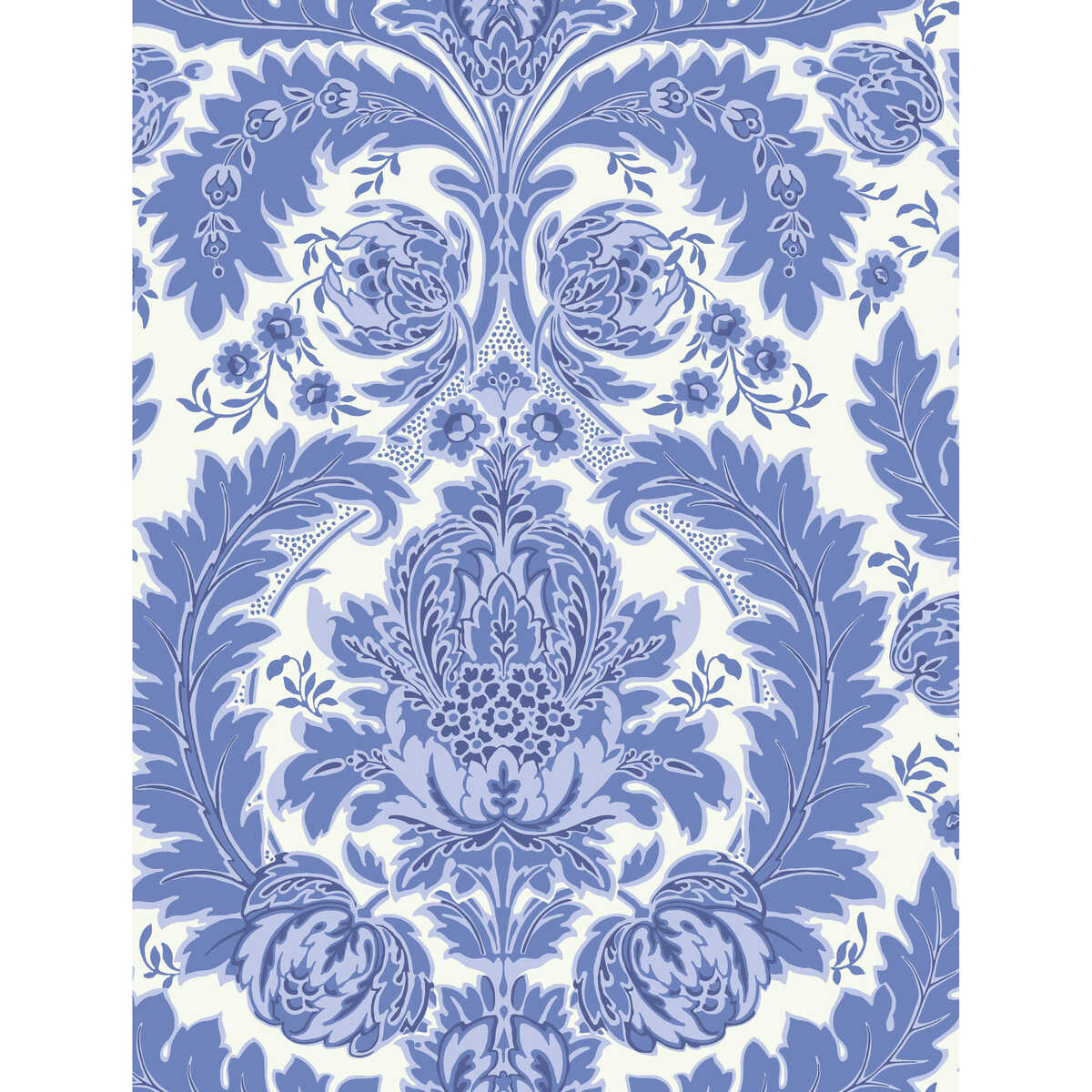 Coleridge - Blue And White - COLE & SON Wallpaper