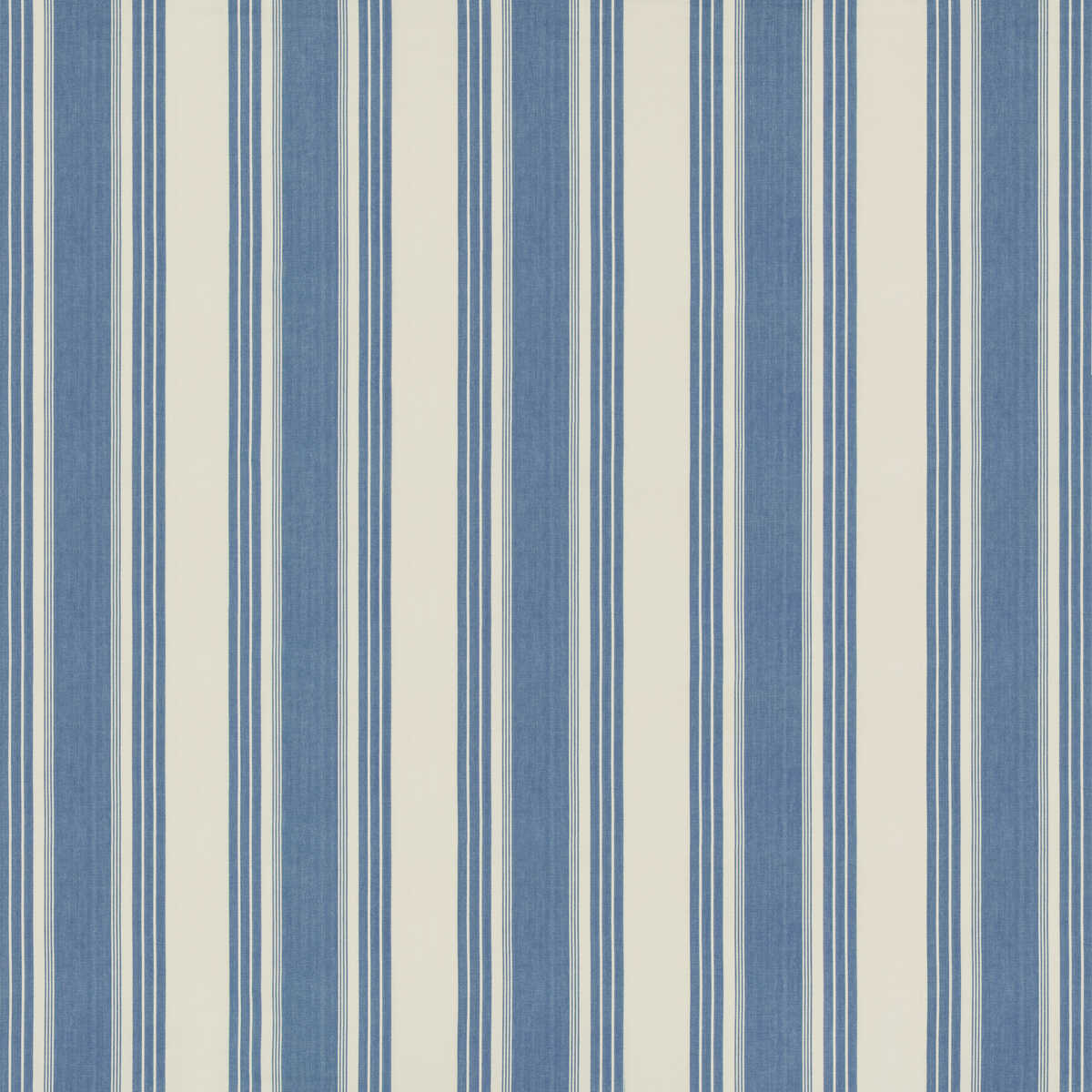 Colmar Stripe - French Blue - BRUNSCHWIG & FILS Tela