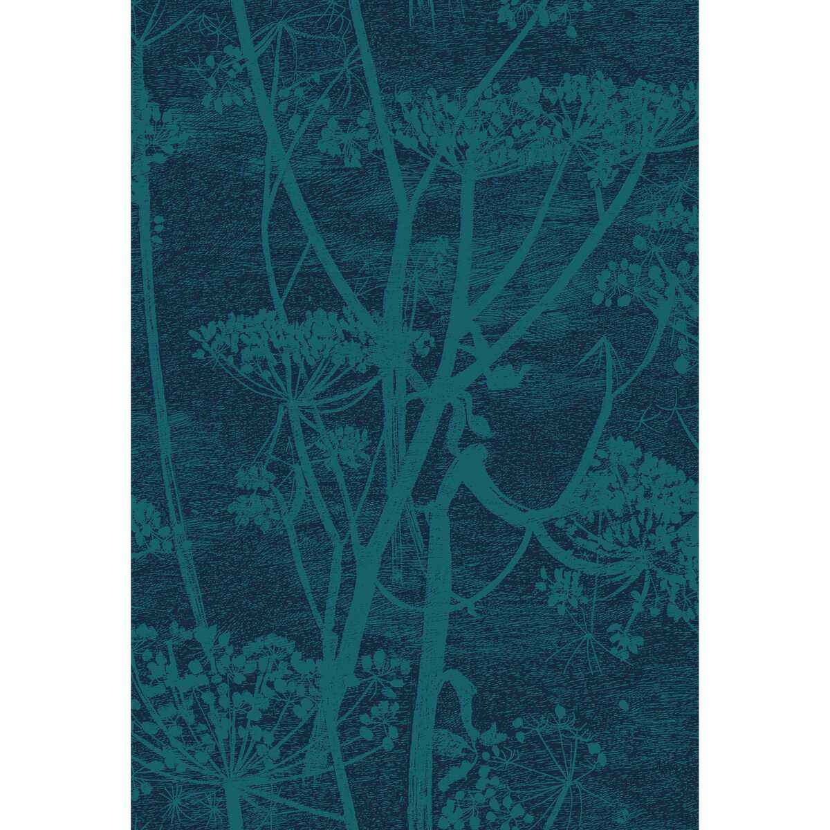 F1115015cs0 Cow Parsley Print Petrol Ink Cole Son Fabric