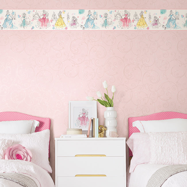 disney-princess-pretty-elegant-wallpaper-border-original-york-wallcoverings-di1021bd