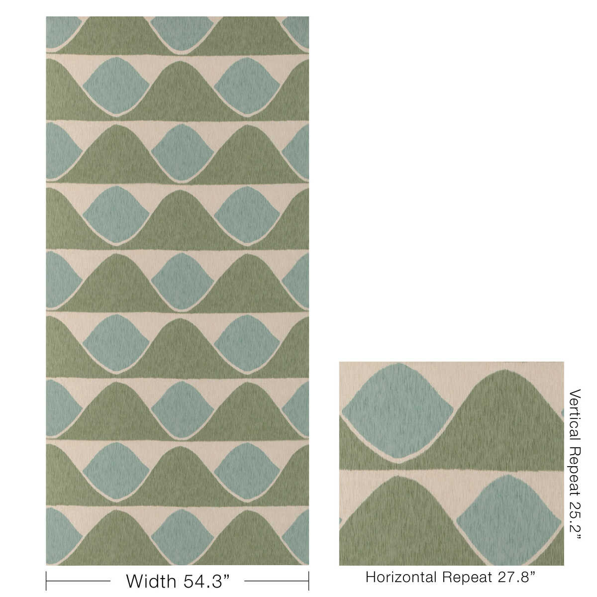 Dune Hill - Verde - KRAVET COUTURE Fabric
