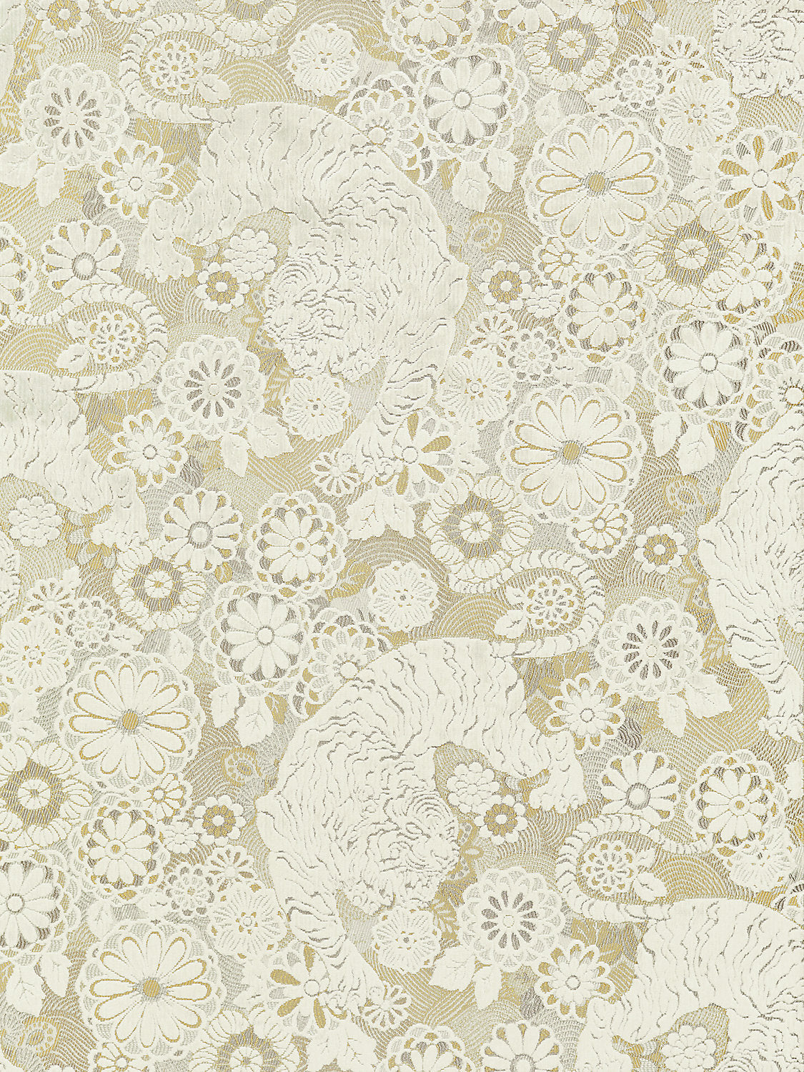 Siberian Tiger - White Tawny - Scalamandre Fabric