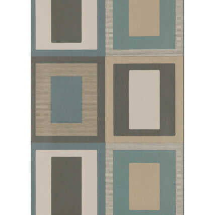 Moro - Teal/Indigo - THREADS Wallpaper