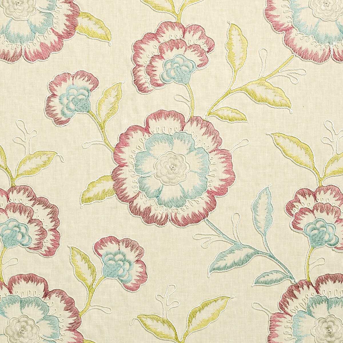 Richmond - Raspberry/Duckegg - CLARKE AND CLARKE Fabric